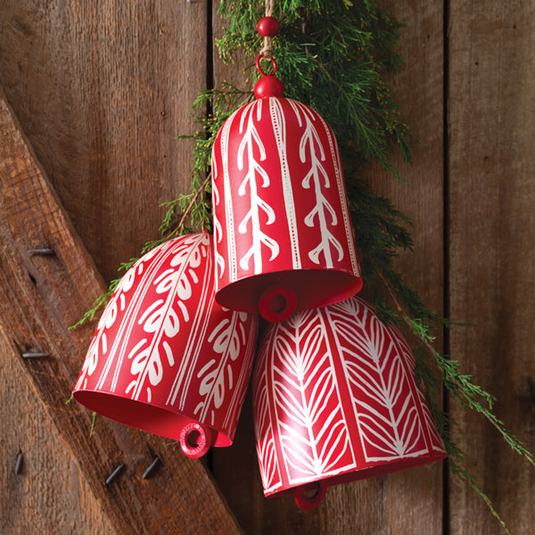 Set of Three Nordic Christmas Bells