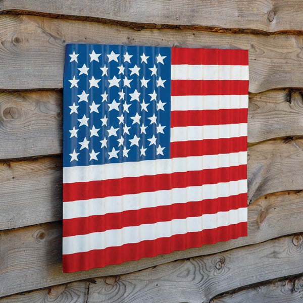 Corrugated Wave US Flag - D&J Farmhouse Collections