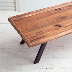 Industrial Raised Wood Tray - D&J Farmhouse Collections