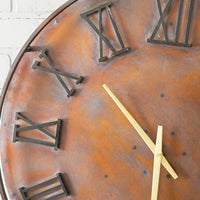 Mixed Metal Wall Clock - D&J Farmhouse Collections