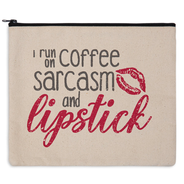 Coffee, Sarcasm, and Lipstick Travel Bag - D&J Farmhouse Collections