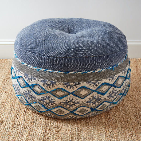 Jamila Floor Pouf - D&J Farmhouse Collections