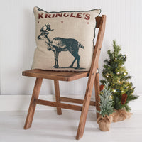 Kringle's Reindeer Feed Double Sided Throw Pillow - D&J Farmhouse Collections