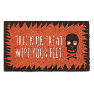 Trick-Or-Treat Wipe Your Feet Doormat