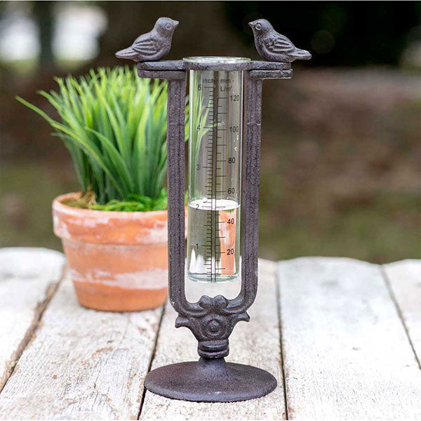 Two Birds Tabletop Rain Gauge - D&J Farmhouse Collections