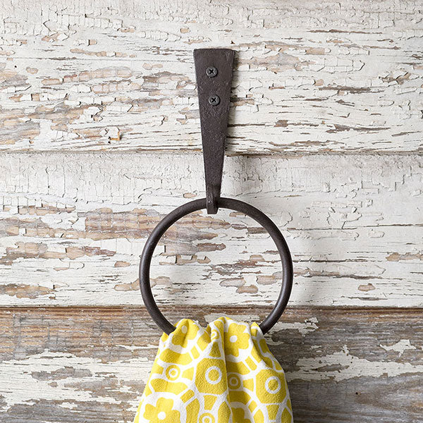Iron Strap Towel Ring - Box of 2 - D&J Farmhouse Collections