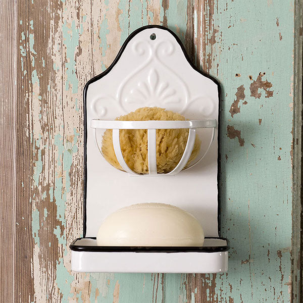 Metal Wall Soap and Sponge Holder - Box of 2 - D&J Farmhouse Collections