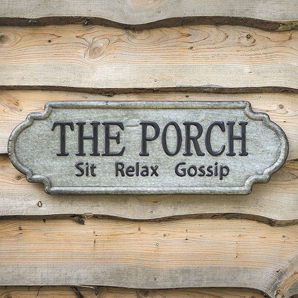 The Porch Metal Sign - D&J Farmhouse Collections