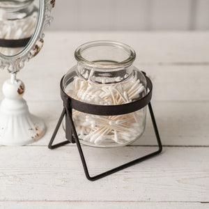 Glass Jar with Stand - D&J Farmhouse Collections