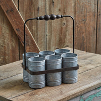 Galvanized Cup Caddy - D&J Farmhouse Collections
