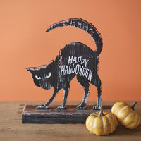 Hair-raising Halloween Cat Tabletop Sign - D&J Farmhouse Collections