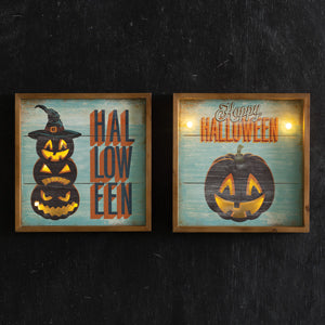 Lighted Jack-o-Lanterns Wall Sign - D&J Farmhouse Collections