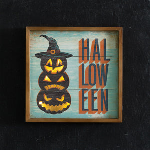 Lighted Jack-o-Lanterns Wall Sign - D&J Farmhouse Collections