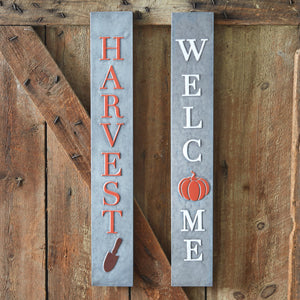 Galvanized Harvest Fall Sign - D&J Farmhouse Collections