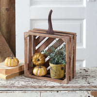 Hanging Wooden Pumpkin Crate - D&J Farmhouse Collections
