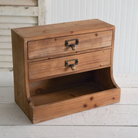 Wood Desk Supplies Organizer