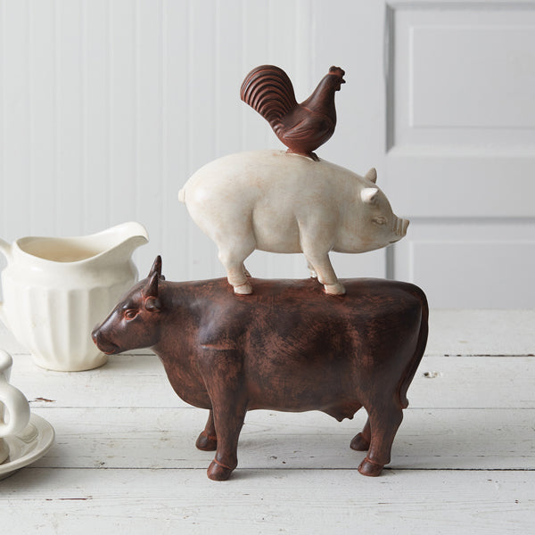 Stacked Animals Ranch Figureine - D&J Farmhouse Collections