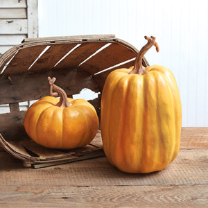 Harvest Time Resin Pumpkin