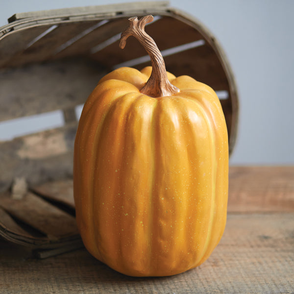 Harvest Time Resin Pumpkin