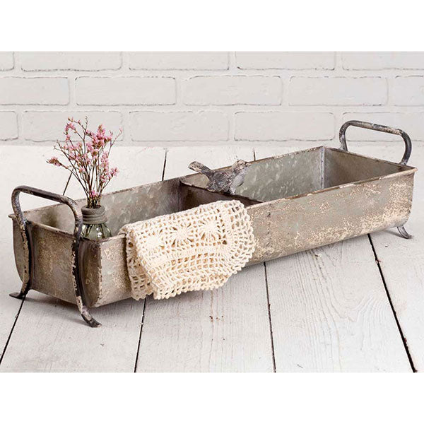 Divided Tray with Songbird - D&J Farmhouse Collections