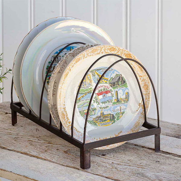 Wire Arches Tabletop Plate Caddy - D&J Farmhouse Collections