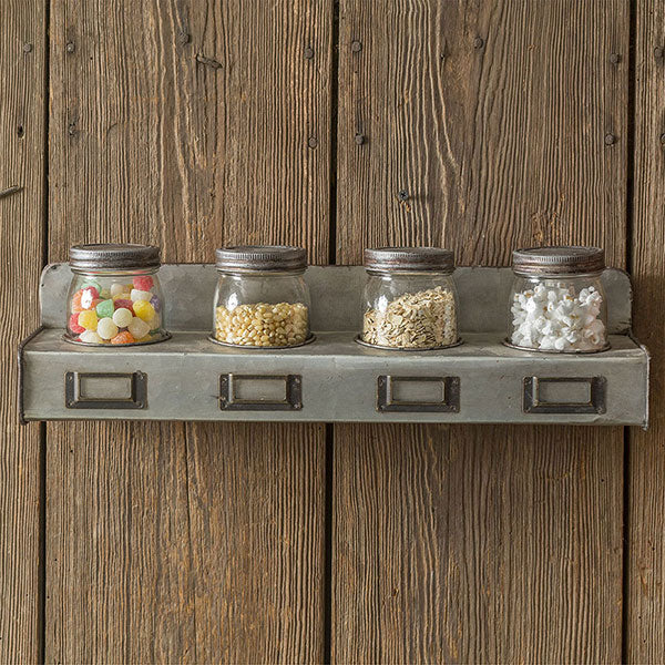 Four Pint Jars with Storage Bin - D&J Farmhouse Collections