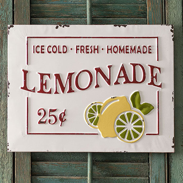 Lemonade Metal Sign - D&J Farmhouse Collections