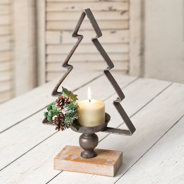 Christmas Tree Candle Holder - D&J Farmhouse Collections