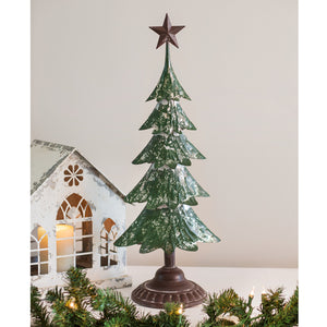 Metal Christmas Tree with Star - D&J Farmhouse Collections