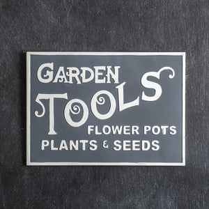 Garden Tools Metal Wall Sign - D&J Farmhouse Collections