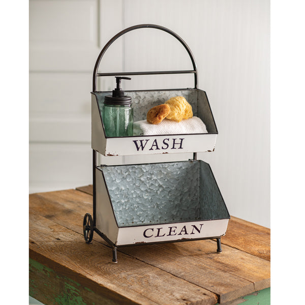 Wash and Clean Two-Tier Caddy - D&J Farmhouse Collections