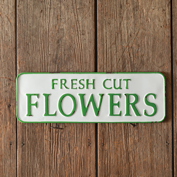 Fresh Cut Flowers Metal Wall Sign - D&J Farmhouse Collections