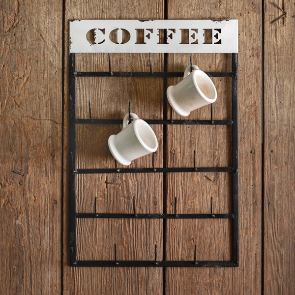 Hanging Coffee Mug Rack - D&J Farmhouse Collections