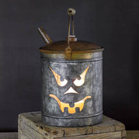 Jack-O'-Lantern Oil Can Luminary - D&J Farmhouse Collections