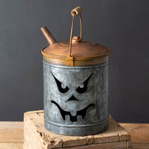 Jack-O'-Lantern Oil Can Luminary - D&J Farmhouse Collections