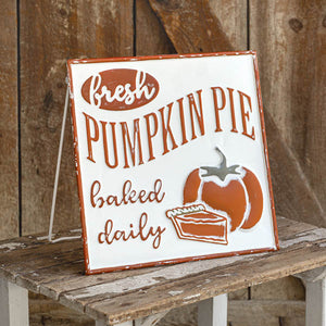 Fresh Pumpkin Pie Easel Sign - D&J Farmhouse Collections