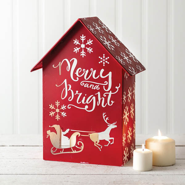 Merry and Bright Luminary - D&J Farmhouse Collections