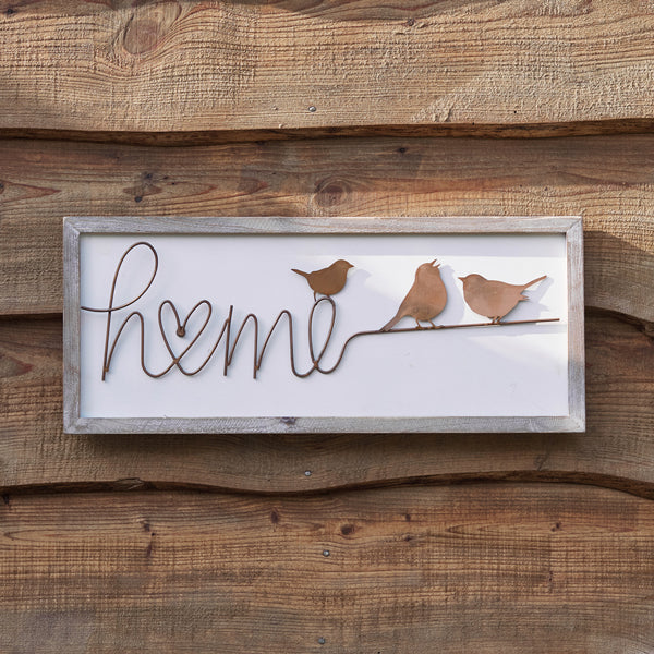 Home Wood and Copper Sign - D&J Farmhouse Collections