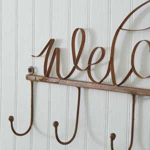 Copper Finish Welcome Hook Rack - D&J Farmhouse Collections