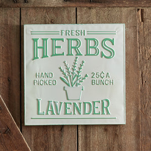 Lavender Herbs Sign - D&J Farmhouse Collections