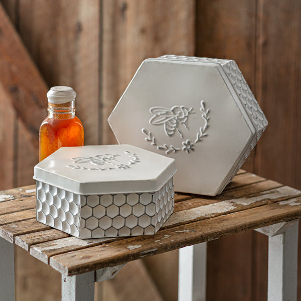 Set of Two Bee Boxes - D&J Farmhouse Collections