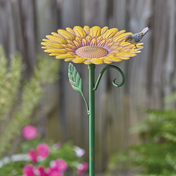 Sunflower Birdbath/Seed Tray - D&J Farmhouse Collections