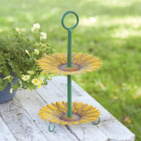Sunflower Two-Tier Tray - D&J Farmhouse Collections