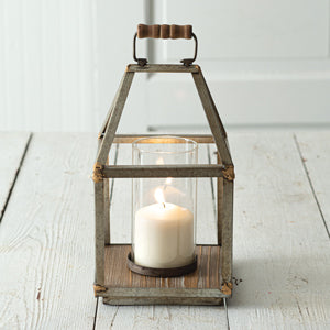 Mixed Metal Small Lantern - D&J Farmhouse Collections