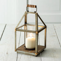 Mixed Metal Small Lantern - D&J Farmhouse Collections