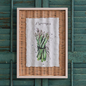 Framed Asparagus Basket Art - D&J Farmhouse Collections