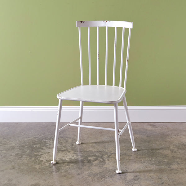 Distressed Metal Cafe Chair