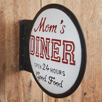 Mom's Diner Metal Wall Sign
