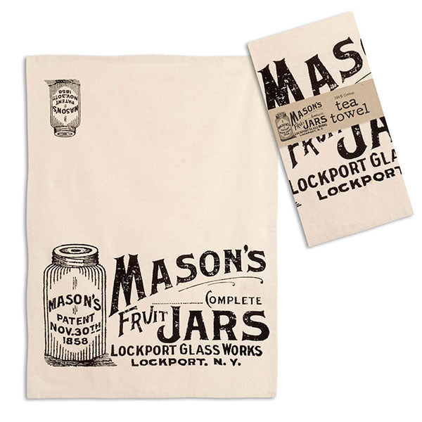 Mason Jars Tea Towel - Box of 4 - D&J Farmhouse Collections