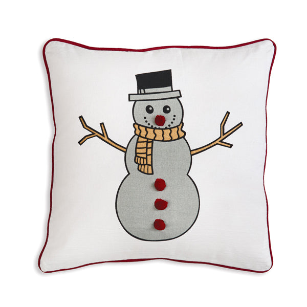 Snowman Cotton Throw Pillow - D&J Farmhouse Collections